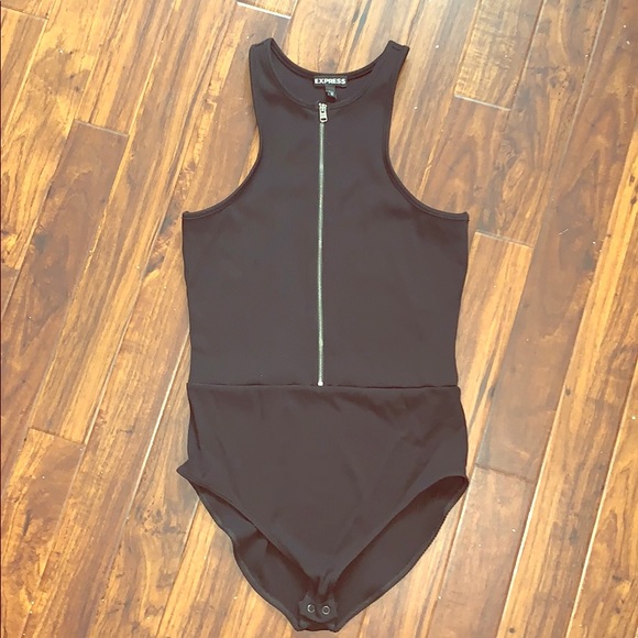 Express Tops - Express zip up bodysuit
